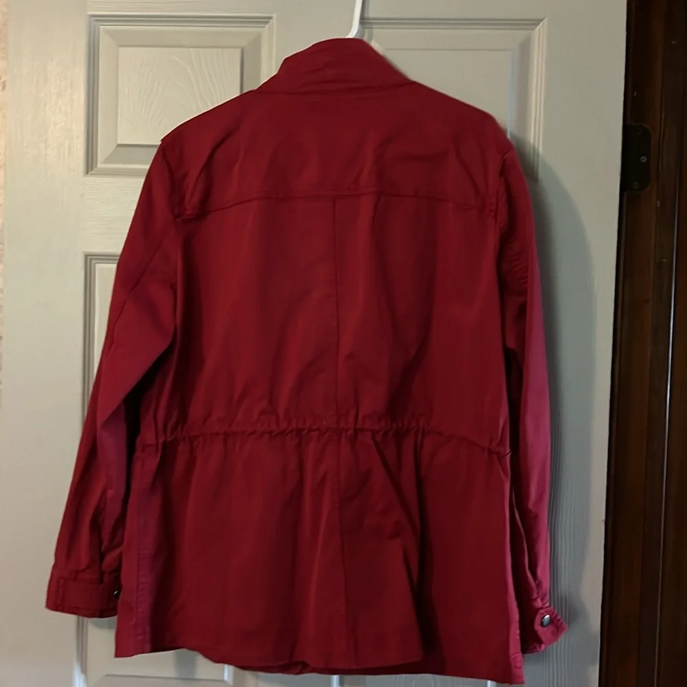 Style& Co zipper front with snaps, red, jacket - Picture 3 of 3